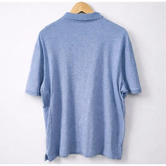 Polo Ralph Lauren Men's Polo Shirt XL Blue Red Pony Short Sleeve Classic Fit - Picture 3 of 7